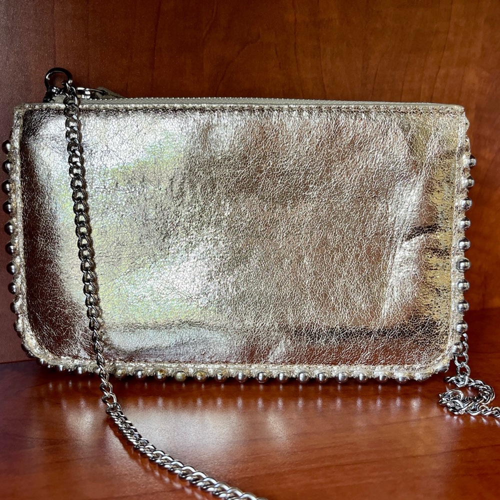 Zara Beaded Gold Bag